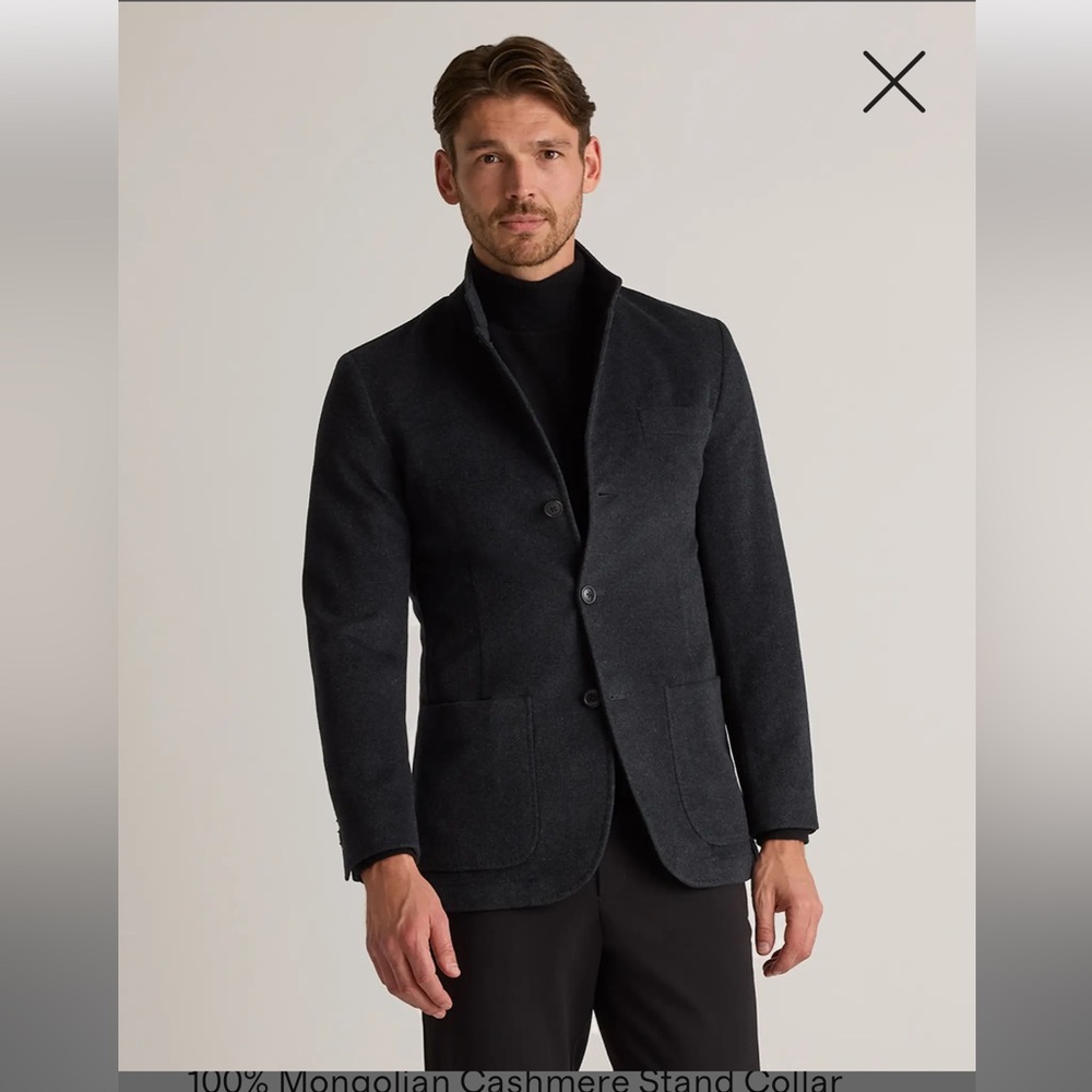 Quince 100% Mongolian Cashmere Stand Collar Blazer, NWOT, S